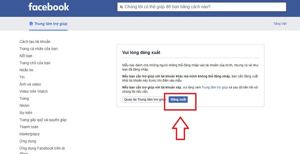 hỗ trợ lấy lại tài khoản facebook